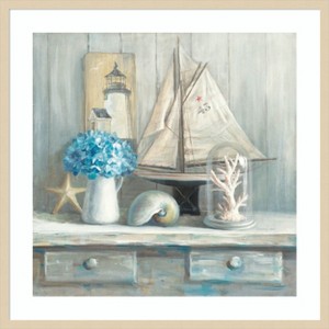 Amanti Art Summer House Square by Danhui Nai Wood Framed Wall Art Print - 1 of 4