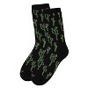 Memoi Cactus Bamboo Blend Crew Socks Black 9-11 - 3 of 4