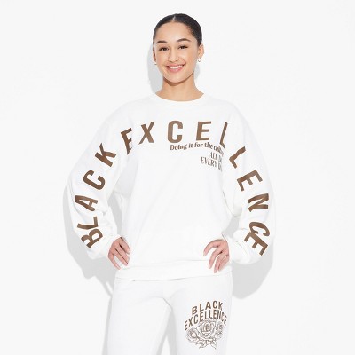 Women's Excellence Graphic Sweatshirt - Off-White L