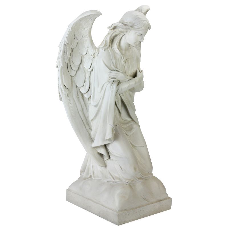 Northlight 20.25" Kneeling Angel Religious Outdoor Patio Garden Statue - Ivory, 1 of 7