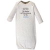 Luvable Friends Infant Boy Cotton Gowns, Ladies, Preemie-Newborn - 3 of 4