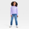 Girls' Pull Over Fleece Hoodie - Cat & Jack™ - 3 of 4