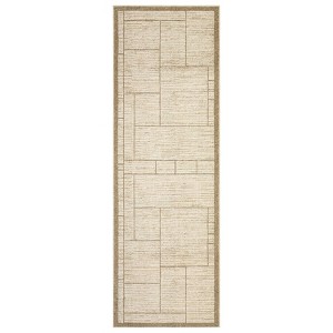 Washable Indoor Modern Living Room Rugs, Geometric Patchworked Non Slip Area Rug for Bedroom Dining Room Office - 1 of 4