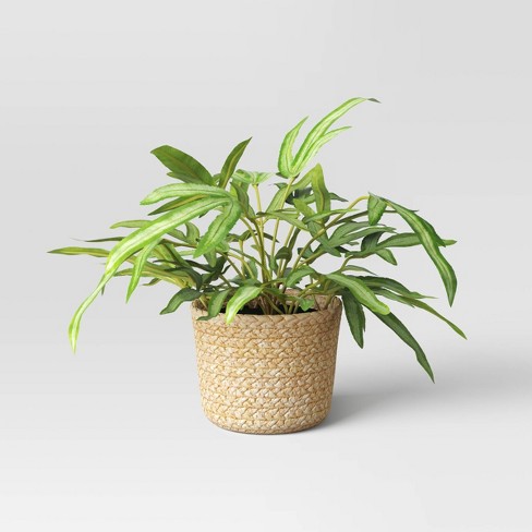Large Artificial Fern Leaf Basket in Pot - Threshold™ - image 1 of 4