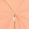 JONATHAN Y Horizon 6.5 ft. Scalloped Fringe Beach Umbrella w/ Tilt,Wind Vent,UV Protection,Carry Bag - 3 of 4