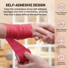 MEDca Self-Adhesive Tape, 12 Pack - 2” x 5-Yards, Elastic Bandage Rolls & Athletic Wrap for Sprains, Swelling, & Soreness, Neon - 4 of 4