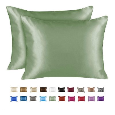 Photo 1 of Sweet Dreams 4100SSAG Satin Pillowcase with Hidden Zipper Standard - Sage