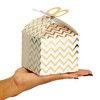 Blue Panda 36 Pack Mini Gable Boxes for Party Favors, Birthday, Wedding, Valentines, Engagement, 4 Designs, 3.7x3.2x3.7 in - 4 of 4