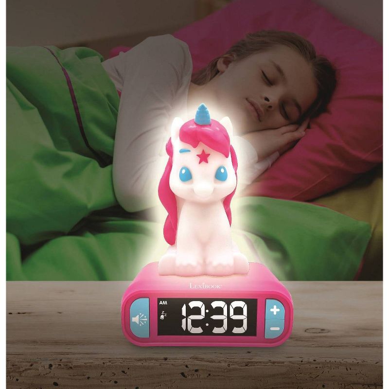 Lexibook Unicorn Alarm Clock, 4 of 5