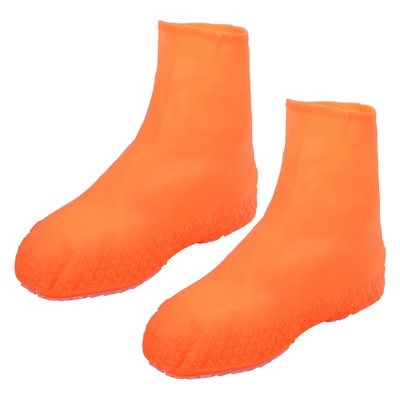 Unique Bargains Waterproof Reusable Rain Shoe Covers Ankle high top Boots Non-Slip 1 Pair