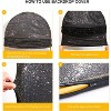 Bling Arch Backdrop Cover, Sequin Wedding Arch Stand Cover with Zipper, Round Top Fitted Backdrop Covers for Birthdays, Wedding and Party Decoration - 3 of 4