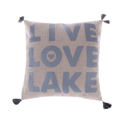 Lake throw outlet pillows