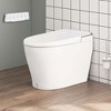 Costway Smart Toilet Elongated Bidet Toilet with Adjustable Heated Seat & Dryer Night Light 1000 Gram MaP Flushing Score - image 4 of 4