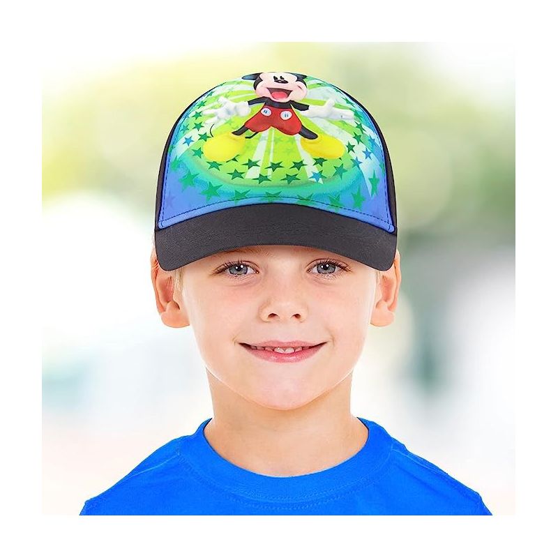 Mickey Mouse Boys Baseball Cap- 2-4T -Blue/Green, 2 of 6
