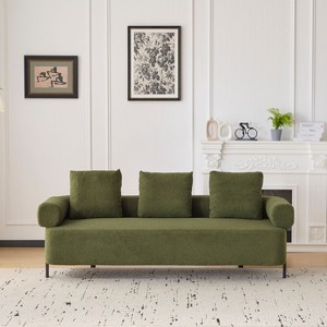 NicBex Modern Oversized Sleeper Sofa Futon Couch with Plush Pillow,Comfortable 3-Seater  Sofa Couch for Living Room,Apartment - 1 of 4