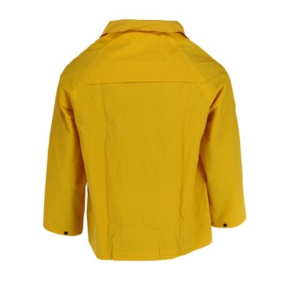 Tuff grip Men's 3 Piece Overall Pants and Jacket Rain Suit with Hood, Medium, Yellow — фото 3