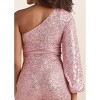 VENUS Womens Sequin One-Shoulder Jumpsuit - 4 of 4