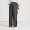 Lands' End Men's Knit Twill Track Wide Leg Pant - 2 of 4