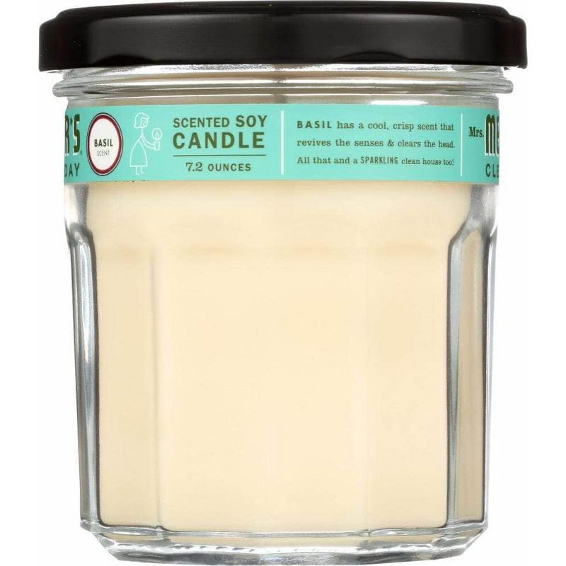 Mrs. Meyer's Clean Day Basil Soy Candle Jar - Case of 6/7.2 oz, 4 of 6