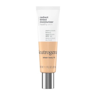 Neutrogena Radiant Tinted Moisturizer with SPF 30 Sheer Ivory 10 - 1.1 fl oz