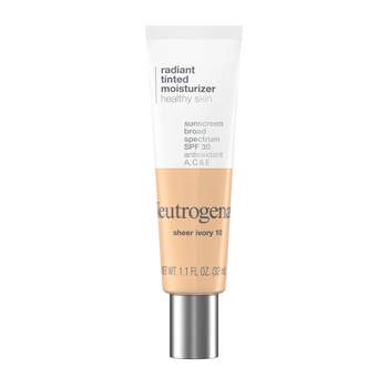Neutrogena Healthy Skin Radiant Tinted Facial Lightweight Moisturizer with Vitamins A, C, & E, SPF 30 - Sheer Ivory - 1.1 fl oz