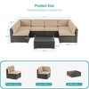 Sonkuki 7-Piece Patio Conversation Sofa Set - 3 of 4
