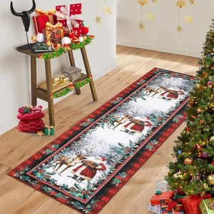 GustoWave Christmas Santa Claus Area Rugs and Floor Mats for Living Room Bedroom Office Holiday Decor - 1 of 4