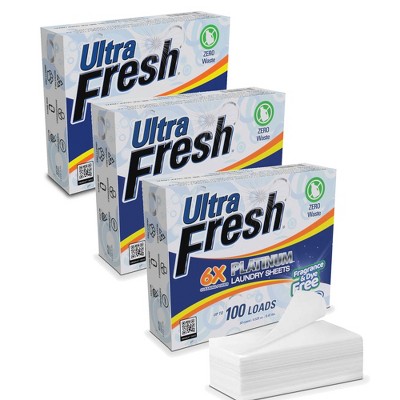 Ultra Fresh Platinum 6X Laundry Detergent Sheets