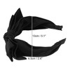 Unique Bargains Women's Double Layered Bow Knot Headband Hairband Accessories 2.6 Inch Wide 1Pc - 4 of 4