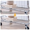 HDZNVF Double Clothing Garment Rack with Shelves Capacity 800lbs Clothing Racks - 4 of 4