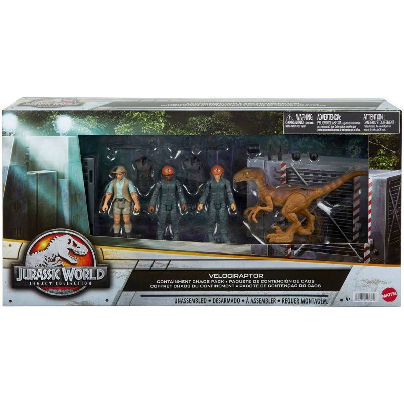 Jurassic World Legacy Velociraptor Containment Chaos Action Figure Playset, 2 of 10
