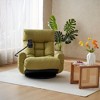 ORRD 360° Swivel Game Lounge Chair - Adjustable Headrest & Lumbar Support, Rotating Leisure Sofa Chair（Beige） - 2 of 4