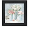 HomeRoots Pastel Peonies Pretties Black Framed Print Wall Art - 4 of 4