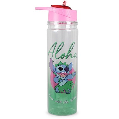 Silver Buffalo Lilo & Stitch "Aloha" Double Wall Tritan Water Bottle | Holds 18 Ounces