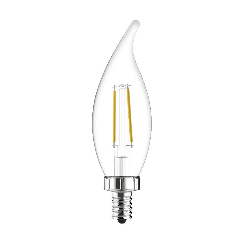 GE 2pk 4 Watts Soft White Candelabra Base LED Decorative Light Bulbs, 4 of 7