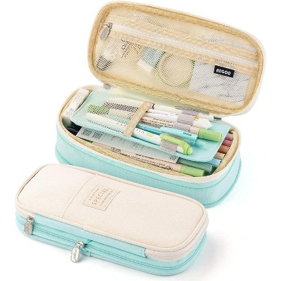Paaaawaters Big Capacity Pencil Pen Case Office College School Large Storage High Capacity Bag Pouch Holder Box Organizer