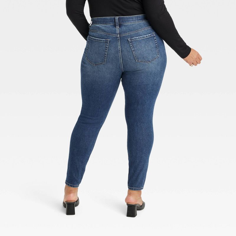 Women's Mid-Rise Skinny Jeans - Ava & Viv™, 2 of 4