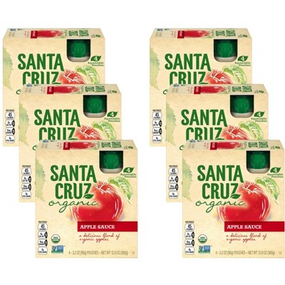 Santa Cruz Organic Applesauce - Case Of 6/4 Packs, 3.2 Oz : Target