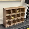Slickblue Rustic Pine Cubby Box with 12 Compartments, Decorative Storage Organizer, Wood, 21" x 16" - 4 of 4