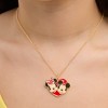 Disney Mickey & Minnie Heart Necklace and Stud Earrings Set - 4 of 4