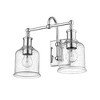Bryant 2-Light Matte Black Steel Wall Sconce - Vintage Industrial Nautical Design - 3 of 4