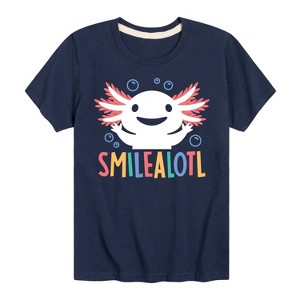 Boys' - Instant Message - Axolotl Smilealotl Short Sleeve Graphic T-Shirt - 1 of 4