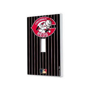 MLB Cooperstown Central Teams Pinstripe Hidden-Screw Light Switch Plate for Single Toggle - 1 of 4