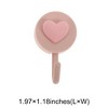 Unique Bargains Utility Heart Hook Heart with Hook 1.97"x1.18" 5 Pcs - 3 of 4