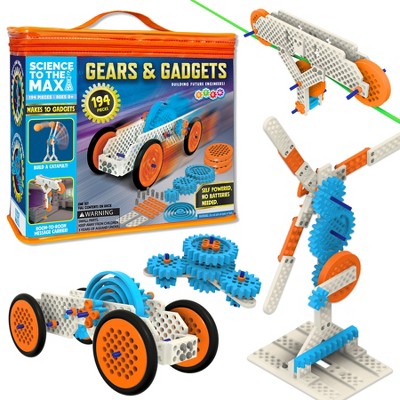 Gears & Gadgets STEM Building Kit with 194 Pieces