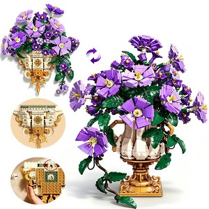 pataya　VINTAGE flower vase2つセット 1136pcs 2 in1 Vintage Wall Flower Building Set with Vase Home
