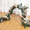 6ft Pre-Lit Christmas Garland - Battery-Powered Pinecone, Berry & Bow Garland for Fireplace/Mantel/Stairs, Indoor/Outdoor Holiday Decor - 2 of 4