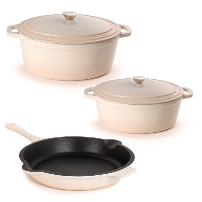 Berghoff Neo 10pc Cast Iron Cookware Set With Matching Lid, Oven-safe Up To  400 Degrees : Target