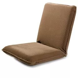 Plow & Hearth - Fully Adjustable Five-Position Multiangle Floor Chair, Chocolate