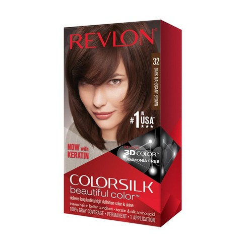 Revlon Colorsilk Beautiful Permanent Hair Color Dark Mahogany Brown 1 Kit